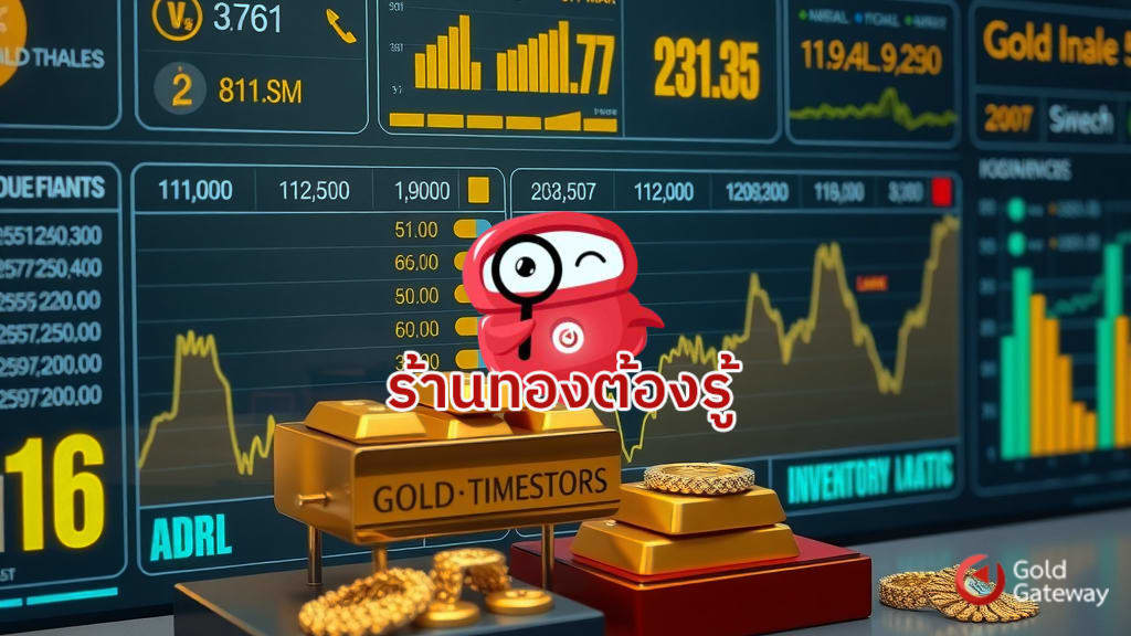 บริหารร้านทองหลายสาขา เห็นตัวเลข Real-time ทันใจ